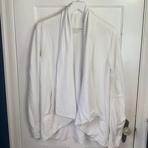 Coolibar Women’s White Sun Wrap Cardigan  Jacket UPF 50+ Size M